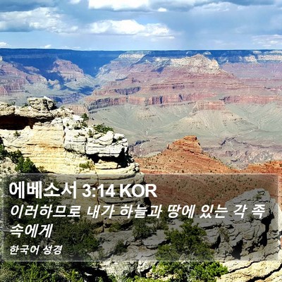 에베소서 3:14 KOR Bible Verse Image