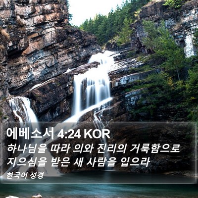 에베소서 4:24 KOR Bible Verse Image