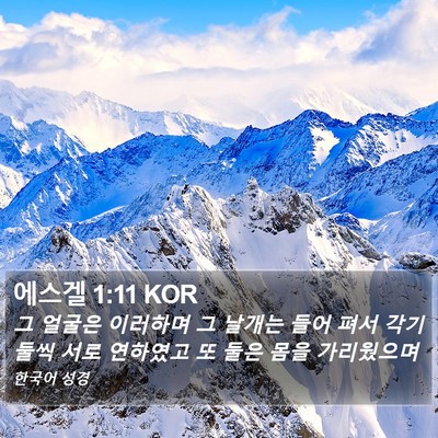 에스겔 1:11 KOR Bible Verse Image