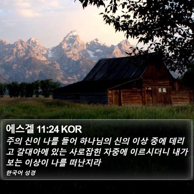 에스겔 11:24 KOR Bible Verse Image