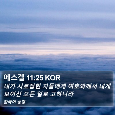 에스겔 11:25 KOR Bible Verse Image