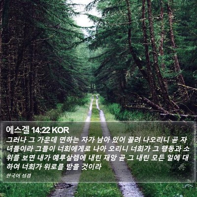 에스겔 14:22 KOR Bible Verse Image