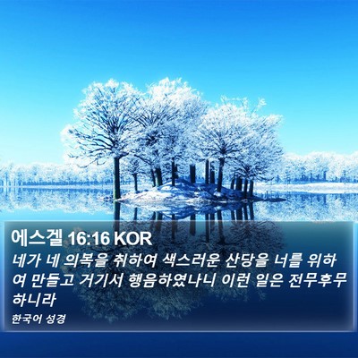 에스겔 16:16 KOR Bible Verse Image
