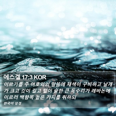 에스겔 17:3 KOR Bible Verse Image