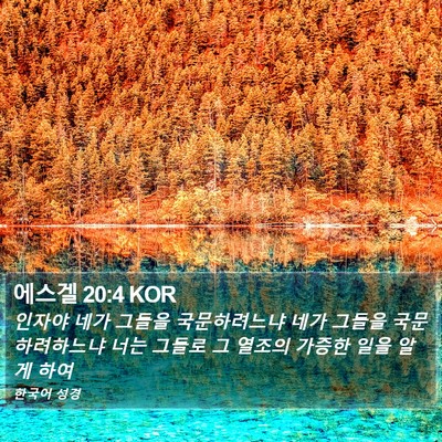 에스겔 20:4 KOR Bible Verse Image