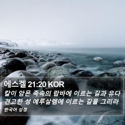 에스겔 21:20 KOR Bible Verse Image