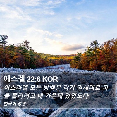 에스겔 22:6 KOR Bible Verse Image
