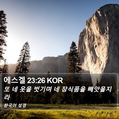 에스겔 23:26 KOR Bible Verse Image