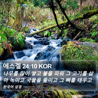 에스겔 24:10 KOR Bible Verse Image