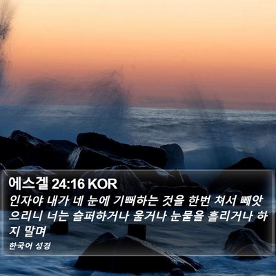 에스겔 24:16 KOR Bible Verse Image