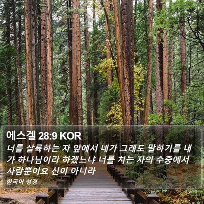 에스겔 28:9 KOR Bible Verse Image
