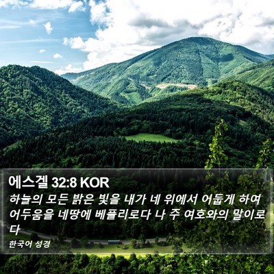 에스겔 32:8 KOR Bible Verse Image