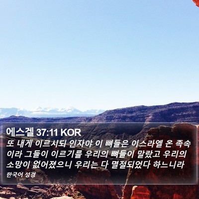 에스겔 37:11 KOR Bible Verse Image