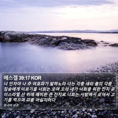 에스겔 39:17 KOR Bible Verse Image