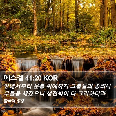 에스겔 41:20 KOR Bible Verse Image