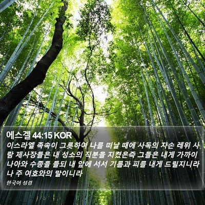 에스겔 44:15 KOR Bible Verse Image