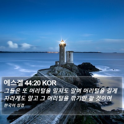 에스겔 44:20 KOR Bible Verse Image