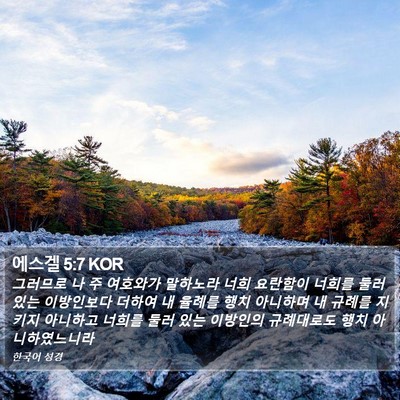 에스겔 5:7 KOR Bible Verse Image
