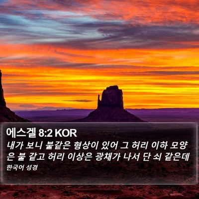 에스겔 8:2 KOR Bible Verse Image