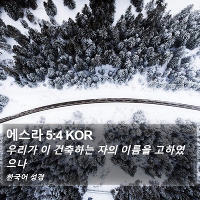 에스라 5:4 KOR Bible Verse Image
