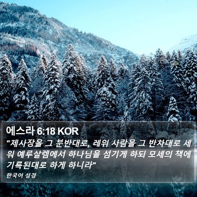 에스라 6:18 KOR Bible Verse Image