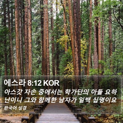 에스라 8:12 KOR Bible Verse Image