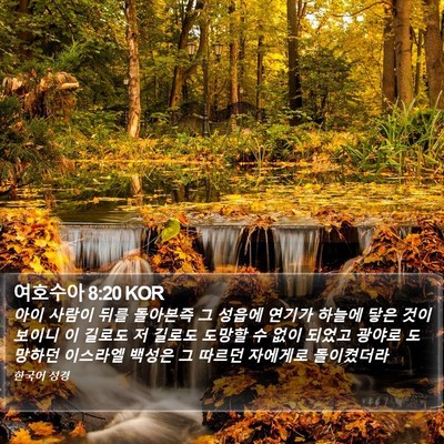 여호수아 8:20 KOR Bible Verse Image