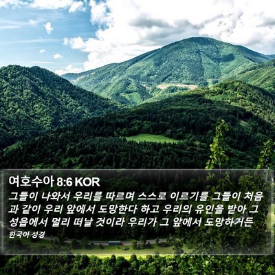 여호수아 8:6 KOR Bible Verse Image