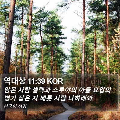 역대상 11:39 KOR Bible Verse Image