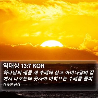 역대상 13:7 KOR Bible Verse Image