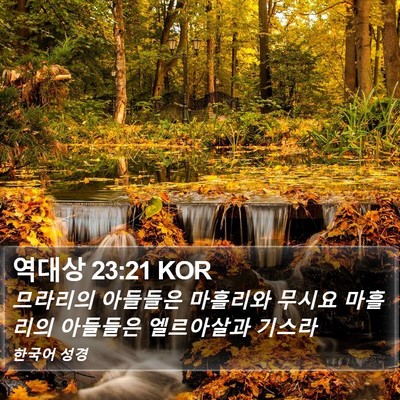 역대상 23:21 KOR Bible Verse Image