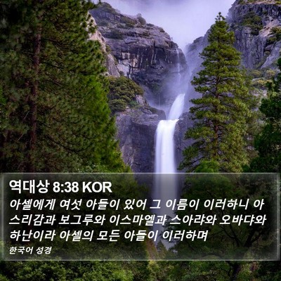역대상 8:38 KOR Bible Verse Image