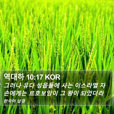 역대하 10:17 KOR Bible Verse Image