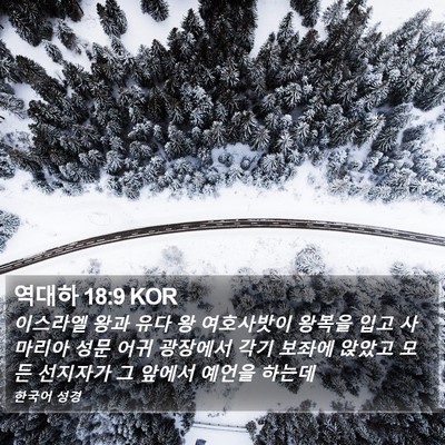 역대하 18:9 KOR Bible Verse Image