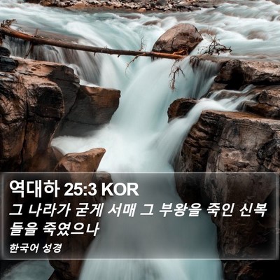 역대하 25:3 KOR Bible Verse Image