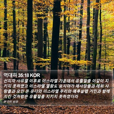 역대하 35:18 KOR Bible Verse Image