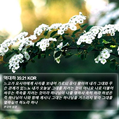 역대하 35:21 KOR Bible Verse Image