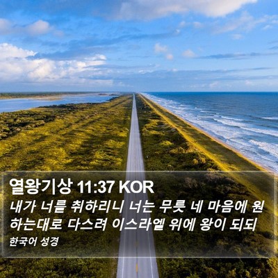 열왕기상 11:37 KOR Bible Verse Image