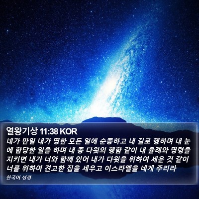 열왕기상 11:38 KOR Bible Verse Image