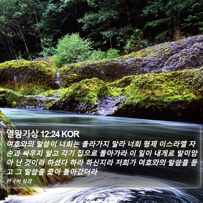 열왕기상 12:24 KOR Bible Verse Image