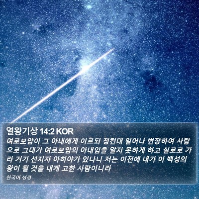 열왕기상 14:2 KOR Bible Verse Image