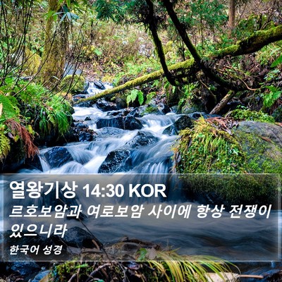 열왕기상 14:30 KOR Bible Verse Image