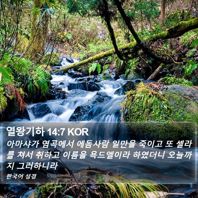 열왕기하 14:7 KOR Bible Verse Image