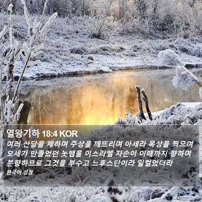 열왕기하 18:4 KOR Bible Verse Image