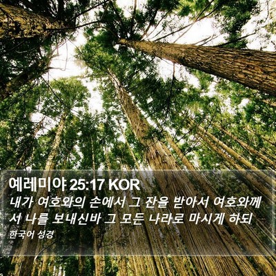 예레미야 25:17 KOR Bible Verse Image