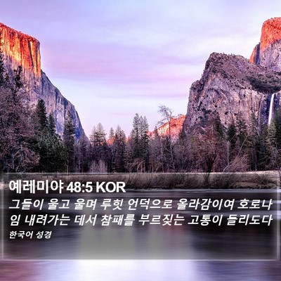 예레미야 48:5 KOR Bible Verse Image