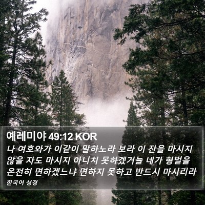 예레미야 49:12 KOR Bible Verse Image