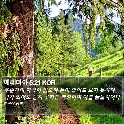 예레미야 5:21 KOR Bible Verse Image