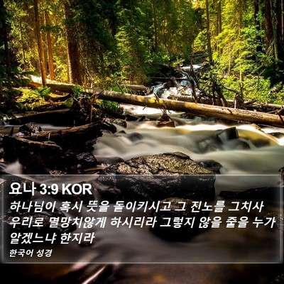 요나 3:9 KOR Bible Verse Image