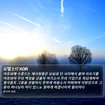 요엘 2:17 KOR Bible Verse Image